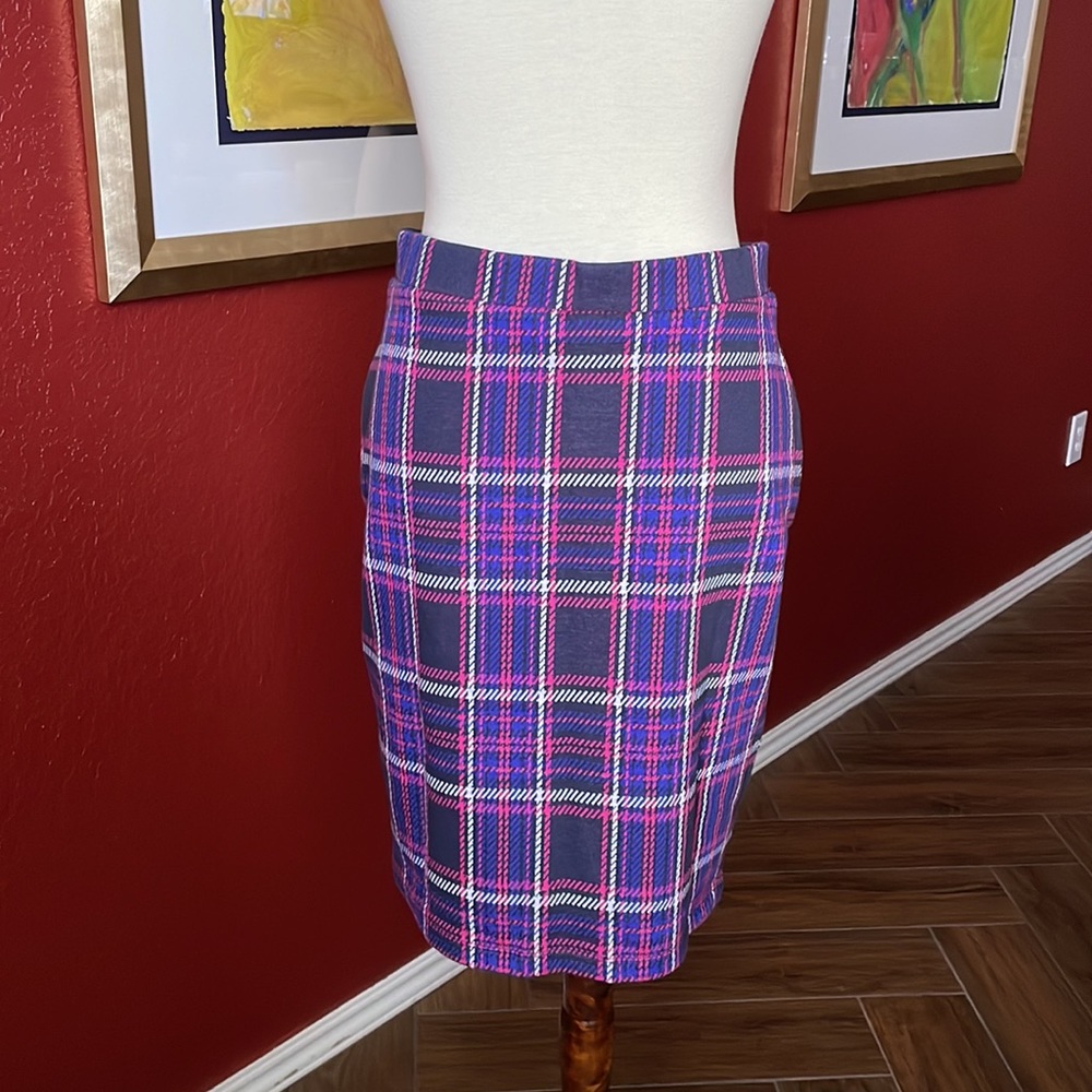 Kettlewell plaid knit skirt size medium